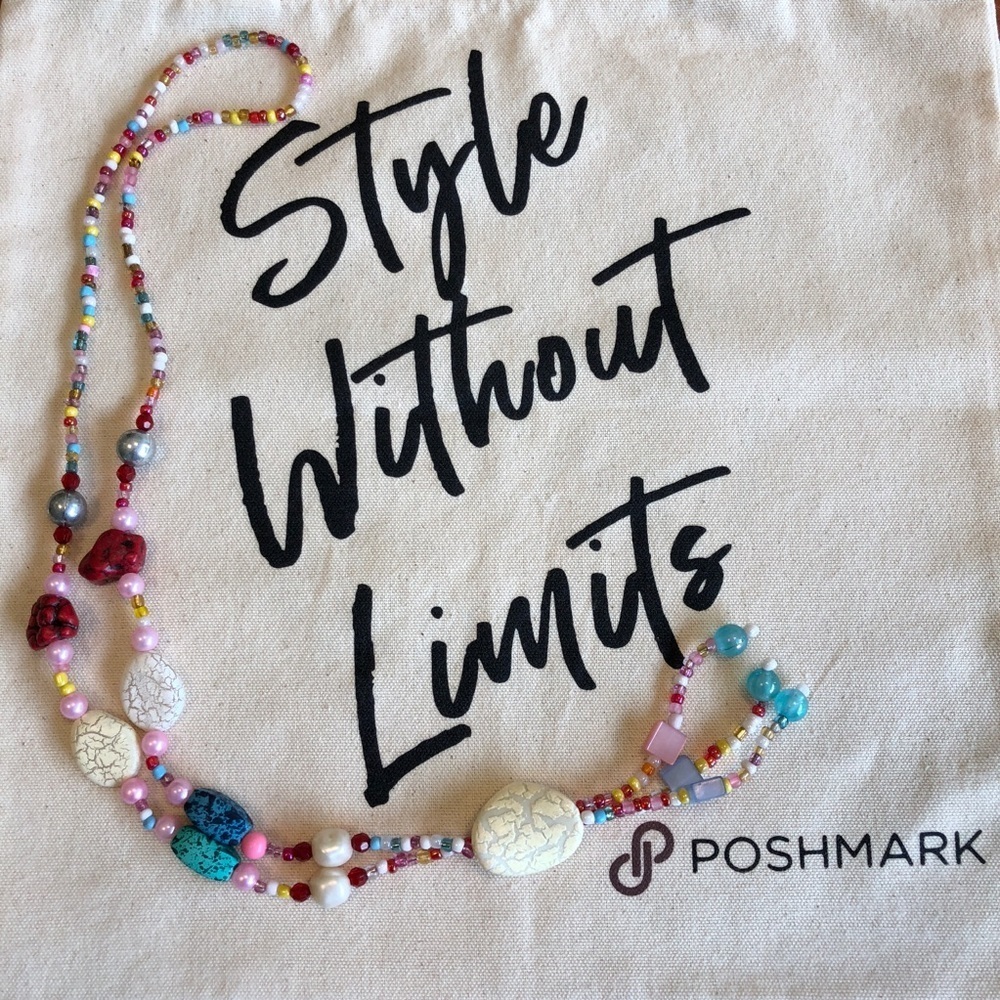 Multi Colored Bead Necklace